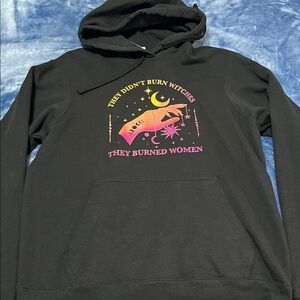 Port and Company Black Hoodie with Pink Graphic